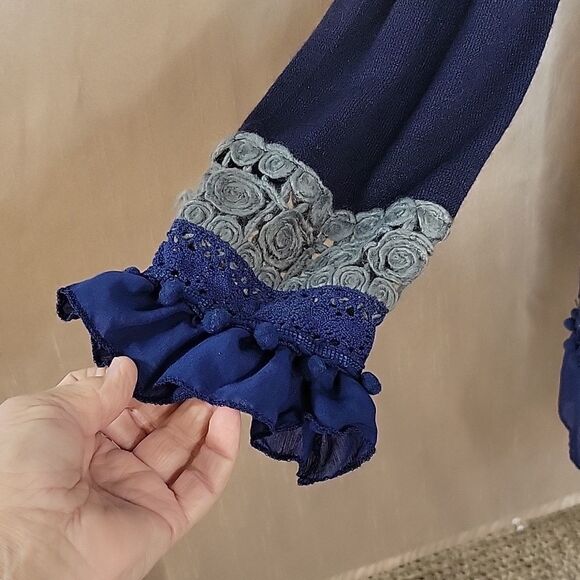 SIMPLY COUTURE Embroidered/Crochet/Beaded Bohemian Peasant Dress‎ 3XL - Picture 5 of 9